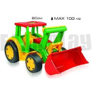 Óriás traktor utánfutóval