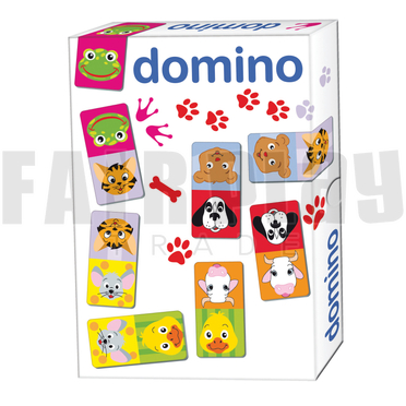 Karton dominó - állatos