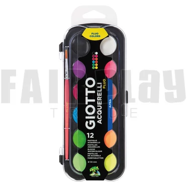 Giotto vízfesték - 12 színű - neon