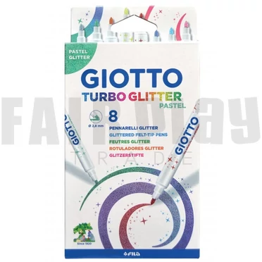 Giotto csillámos pasztell filctoll - 8 darabos