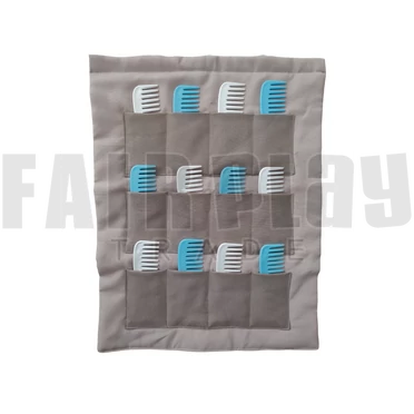 Bézs fésűtartó - 5 sor x 6 fésű