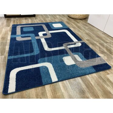 Kék négyzet szőnyeg - 120x170 cm