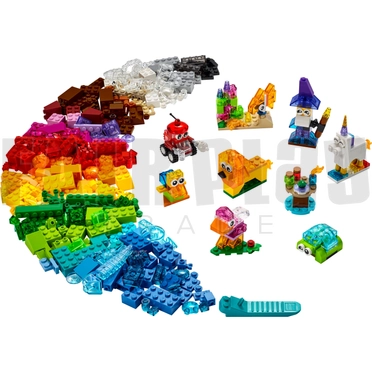 Lego átlátszó építőelemek