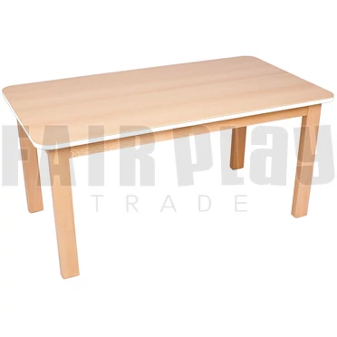 Téglalap asztal - 52 cm - fehér éllel
