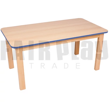 Téglalap asztal - nagy - 58 cm - sötétkék élfólia