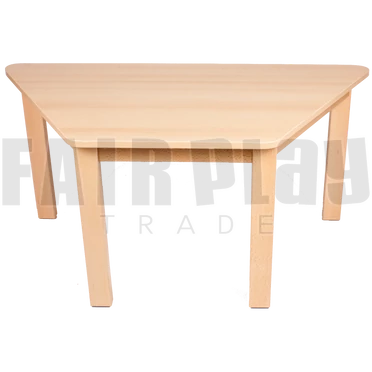 Trapéz alakú asztal - 58 cm - natúr éllel