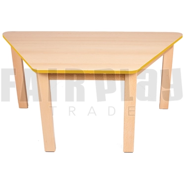 Trapéz alakú asztal - 46 cm - narancs éllel 