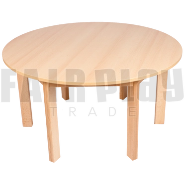 Körasztal(100 cm) - 46 cm - natúr éllel