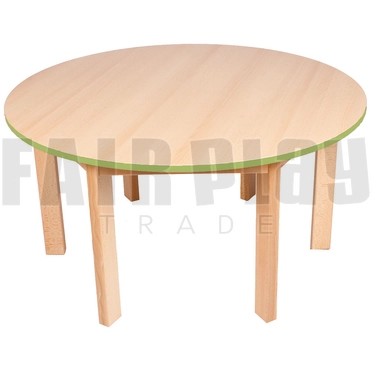 Körasztal(120 cm) - 46 cm - zöld éllel 