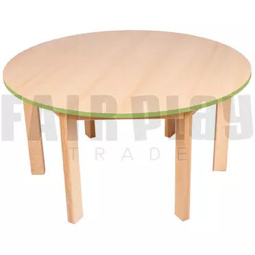 Körasztal(100 cm) - 46 cm - zöld éllel 