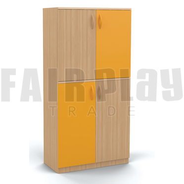 Koko 4 ajtós szekrény - sárga 