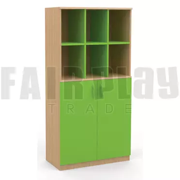 Koko alul ajtós 6 fakkos szekrény - zöld 