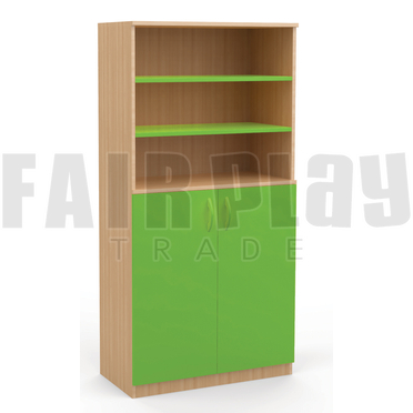 Koko ajtós polcos szekrény - zöld 