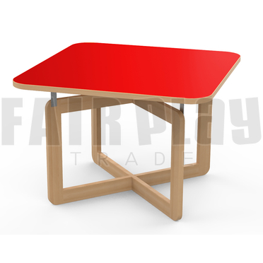 Színes bölcsis asztal - piros 