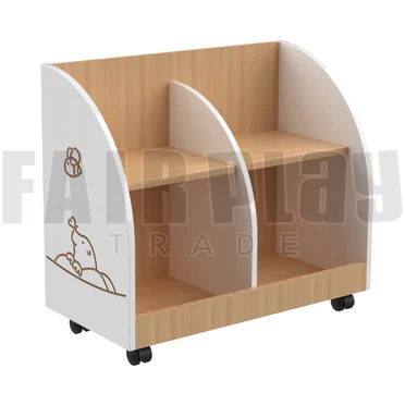 Mini Kisvakond gurulós könyvtároló - fehér