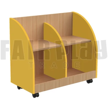 Mini Gurulós könyvtároló - sárga