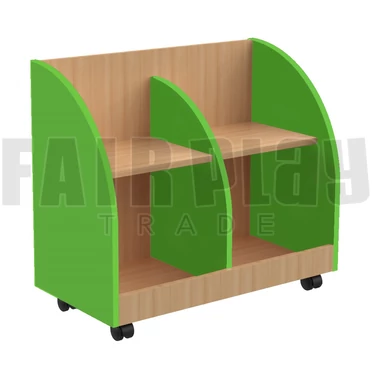 Mini Gurulós könyvtároló - zöld