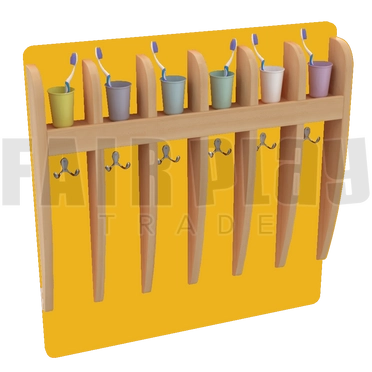 Koko 6 fakkos pohártartó - sárga