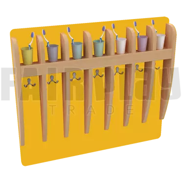 Koko 8 fakkos pohártartó - sárga
