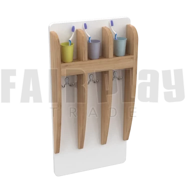 Mozaik 3 fakkos pohártartó - fehér