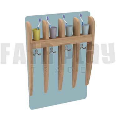 Mozaik 4 fakkos pohártartó - égszínkék
