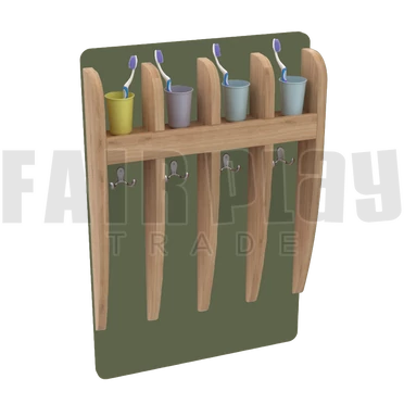Mozaik 4 fakkos pohártartó - pesto