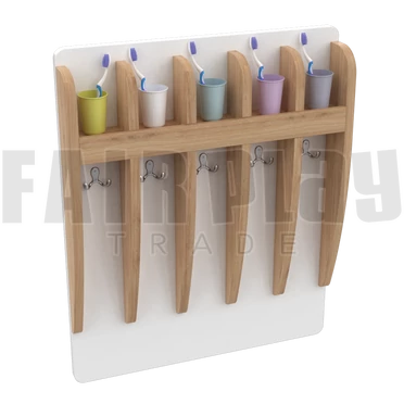 Mozaik 5 fakkos pohártartó - fehér