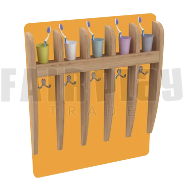 Mozaik 5 fakkos pohártartó - okkersárga