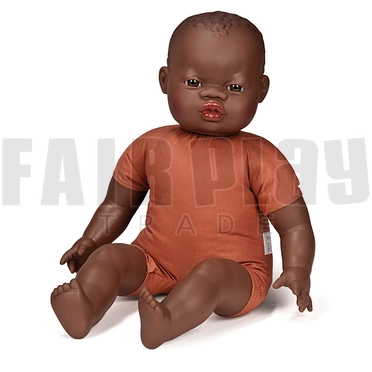 Afro puhatestű baba