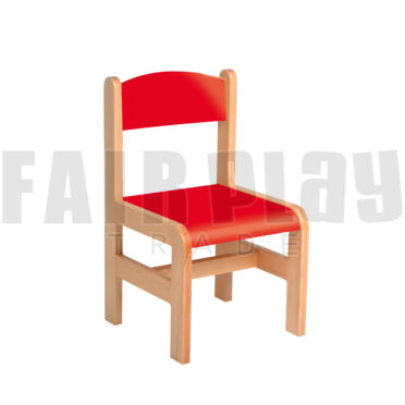 Lime szék - 34 cm piros ülés és háttámla 
