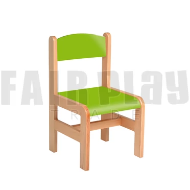 Lime szék - 34 cm zöld ülés és háttámla