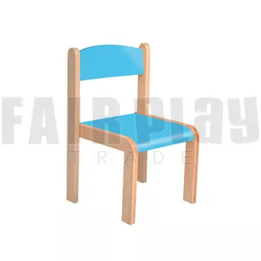 Mangó szék rakasolható - 26 cm kék ülés és háttámla 