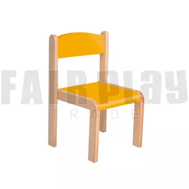 Mangó szék rakasolható - 26 cm narancs ülés és háttámla 
