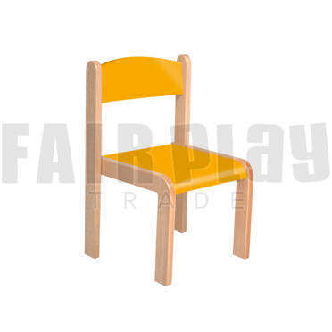 Mangó szék rakasolható - 34 cm narancs ülés és háttámla 