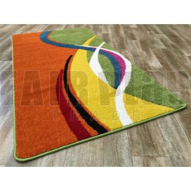 Marokkó hullám szőnyeg - narancs - 160x220 cm