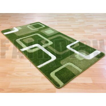 Zöld négyzet szőnyeg - 150x220 cm