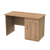 Ajtós íróasztal - tölgy
