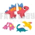 Kép 2/3 - Duo - dinoszauroszok